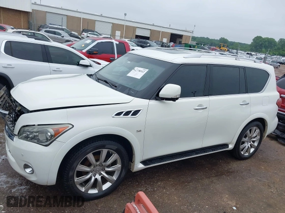2014 Infiniti QX80 with VIN JN8AZ2NEXE9062068, listed as a IAAI auction lot 42378512 with 235,256 mi miles and . Bid and sale history available at DreamBid. Image 14.