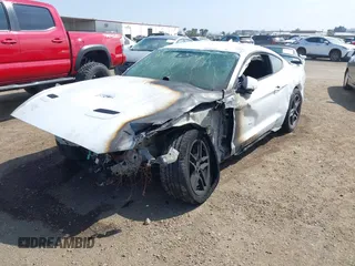 2021 Ford Mustang EcoBoost with VIN 1FA6P8TH6M5104559, listed as a IAAI auction lot 41879755 with 1 mi miles. Bid and sale history available at carsss.com. Image 17.