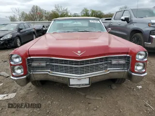 1966 Cadillac DeVille z VIN F6287812, wystawiony jako Copart lot #76001014 z przebiegiem 83 176 mil mil oraz Czysty tytuł • Clean title. Historia ofert i sprzedaży dostępna na DreamBid. Obrazek 5.