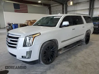 2019 Cadillac Escalade ESV Premium Luxury z VIN 1GYS4JKJ2KR342535, wystawiony jako Copart lot #53971135 z przebiegiem 77 461 mil mil oraz Szkoda całkowita • Salvage title. Historia ofert i sprzedaży dostępna na DreamBid. Obrazek 1.