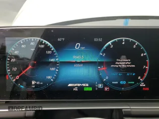 2022 Mercedes-Benz GLE 53 AMG with VIN 4JGFD6BB5NA594422, listed as a Copart auction lot 52008115 with 63,369 mi miles and Salvage title. Bid and sale history available at DreamBid. Image 9.