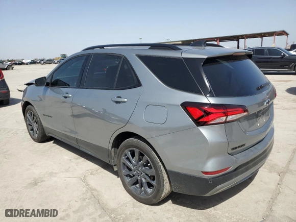 2024 Chevrolet Equinox RS with VIN 3GNAXMEG5RS235651, listed as a Copart auction lot 49004705 with 20,580 mi miles and Salvage Title. Bid and sale history available at carsss.com. Image 2.