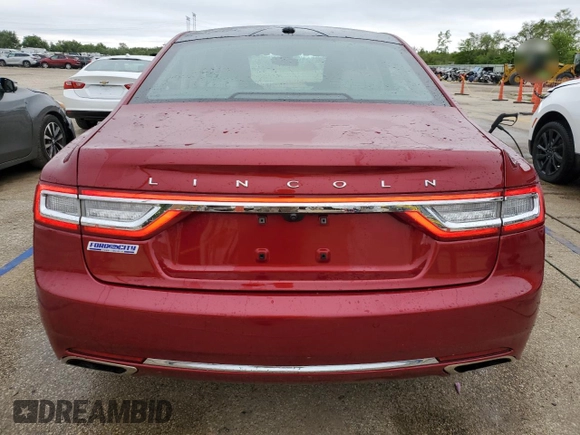 2017 Lincoln Continental Reserve z VIN 1LN6L9NC7H5602929, wystawiony jako Copart lot #57678775 z przebiegiem 24 827 mil mil oraz Szkoda całkowita • Salvage title. Historia ofert i sprzedaży dostępna na DreamBid. Obrazek 6.