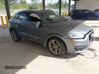 2015 Audi Q3 Prestige with VIN WA1GFCFS3FR002282, listed as a IAAI auction lot 42653325 with 57,622 mi miles and . Bid and sale history available at DreamBid. Image 1.