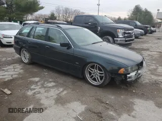 2001 BMW 5 Series 525iT with VIN WBADS33431GD50002, listed as a Copart auction lot 86652624 with 0 mi miles and Salvage Title. Bid and sale history available at carsss.com. Image 4.