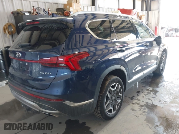 2023 Hyundai Santa Fe Limited with VIN 5NMS4DAL2PH582853, listed as a IAAI auction lot 41339454 with 34,519 mi miles. Bid and sale history available at carsss.com. Image 4.
