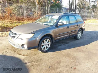 2008 Subaru Outback (Natl) i with VIN 4S4BP61C387312909, listed as a IAAI auction lot 41218130 with 214,045 mi miles. Bid and sale history available at carsss.com. Image 2.