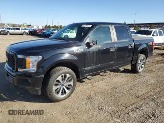 2019 Ford F-150 XL with VIN 1FTEW1EP8KFC08868, listed as a Copart auction lot 52739815 with 89,336 mi miles and Salvage Title. Bid and sale history available at carsss.com. Image 1.