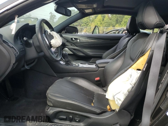2021 Infiniti Q60 Luxe with VIN JN1EV7KL4MM470492, listed as a Copart auction lot 69246014 with 23,719 mi miles and Salvage title. Bid and sale history available at DreamBid. Image 7.