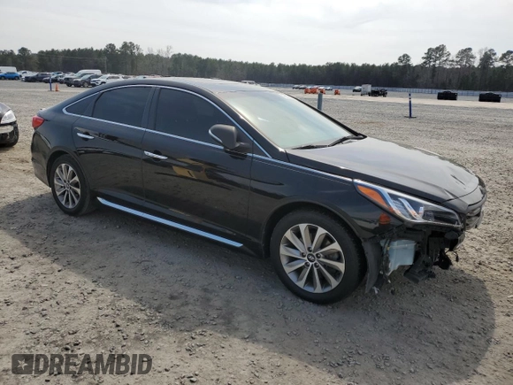2016 Hyundai Sonata Sport with VIN 5NPE34AF8GH377664, listed as a Copart auction lot 49029885 with 155,465 mi miles and Salvage Title. Bid and sale history available at DreamBid. Image 4.