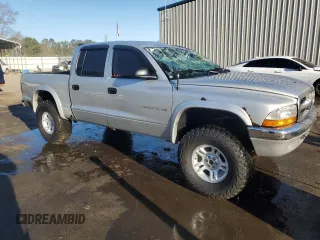 2002 Dodge Dakota SLT with VIN 1B7HG48N42S588224, listed as a Copart auction lot 87807265 with 69,817 mi miles and Salvage Title. Bid and sale history available at carsss.com. Image 4.