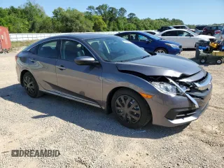 2016 Honda Civic Sedan LX with VIN 19XFC2F50GE008570, listed as a Copart auction lot 52516505 with 193,637 mi miles and Salvage Title. Bid and sale history available at carsss.com. Image 4.