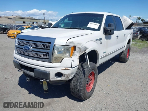 2011 Ford F-150 XLT with VIN 1FTFW1ET7BFB16524, listed as a IAAI auction lot 41729414 with 134,924 mi miles. Bid and sale history available at carsss.com. Image 2.
