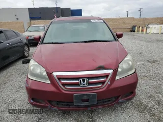 2005 Honda Odyssey EX-L with VIN 5FNRL386X5B413304, listed as a Copart auction lot 45020465 with 210,394 mi miles and Clean Title. Bid and sale history available at carsss.com. Image 5.