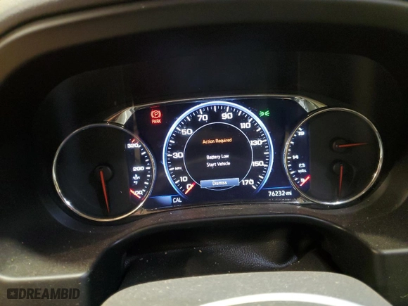 2020 GMC Acadia Denali with VIN 1GKKNXLS0LZ117582, listed as a Copart auction lot 48220545 with 76,232 mi miles and Salvage Title. Bid and sale history available at carsss.com. Image 9.