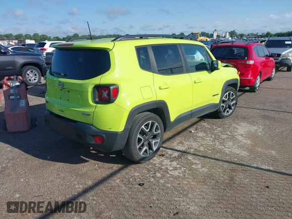 2018 Jeep Renegade Latitude with VIN ZACCJABB6JPJ10039, listed as a IAAI auction lot 42341997 with 91,708 mi miles and . Bid and sale history available at DreamBid. Image 4.