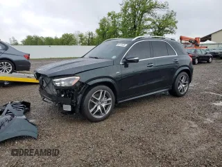 2024 Mercedes-Benz GLE 53 AMG with VIN 4JGFB6BB1RB126337, listed as a Copart auction lot 58118405 with 17,108 mi miles and Salvage title. Bid and sale history available at DreamBid. Image 1.