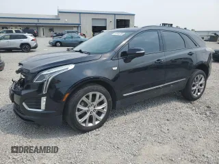 2020 Cadillac XT5 Sport AWD with VIN 1GYKNGRS7LZ192485, listed as a Copart auction lot 59745295 with 61,366 mi miles and Salvage title. Bid and sale history available at DreamBid. Image 1.