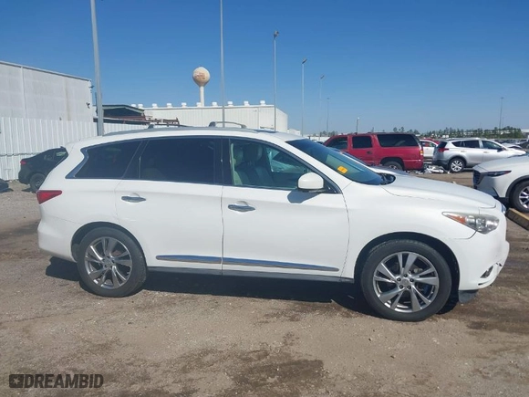 2013 Infiniti JX35 with VIN 5N1AL0MM9DC347285, listed as a IAAI auction lot 41726814 with NaN miles. Bid and sale history available at carsss.com. Image 13.