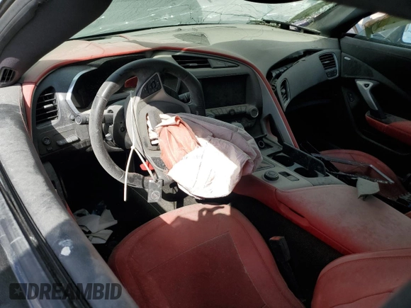 2017 Chevrolet Corvette Z06 2LZ with VIN 1G1YS2D62H5601229, listed as a Copart auction lot 66665184 with 0 mi miles and Salvage Title. Bid and sale history available at carsss.com. Image 8.