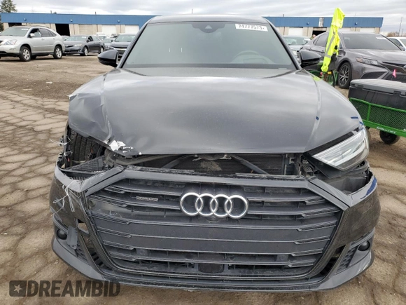 2020 Audi A8 L with VIN WAU8EAF87LN004879, listed as a Copart auction lot 74777573 with 28,303 mi miles. Bid and sale history available at carsss.com. Image 5.