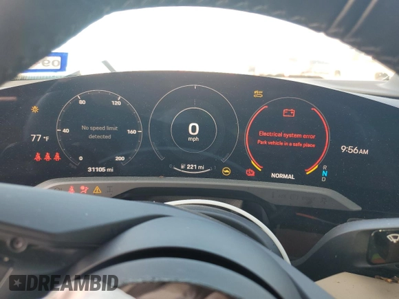 2021 Porsche Taycan 4S z VIN WP0AB2Y1XMSA42812, wystawiony jako Copart lot #55117335 z przebiegiem 31 105 mil mil oraz Szkoda całkowita • Salvage title. Historia ofert i sprzedaży dostępna na DreamBid. Obrazek 9.