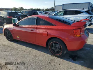 2001 Toyota Celica GT with VIN JTDDR32T910085275, listed as a Copart auction lot 69875644 with 239,495 mi miles and Salvage Title. Bid and sale history available at carsss.com. Image 2.