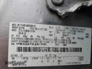 2020 Ford Expedition Limited z VIN 1FMJU2AT0LEA12665, wystawiony jako Copart lot #55937645 z przebiegiem 106 622 mil mil oraz Szkoda całkowita • Salvage title. Historia ofert i sprzedaży dostępna na DreamBid. Obrazek 14.