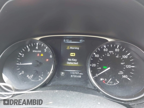 2015 Nissan Rogue S with VIN 5N1AT2MV9FC917132, listed as a IAAI auction lot 41768468 with 110,797 mi miles. Bid and sale history available at carsss.com. Image 7.