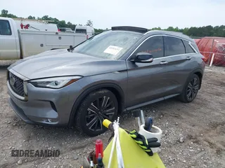 2021 Infiniti QX50 Luxe with VIN 3PCAJ5BA5MF111820, listed as a IAAI auction lot 42253133 with 46,206 mi miles and . Bid and sale history available at DreamBid. Image 18.