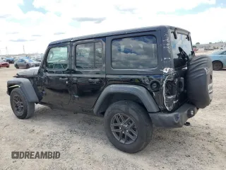 2024 Jeep Wrangler Sport S with VIN 1C4PJXDNXRW349946, listed as a Copart auction lot 56701185 with 6,310 mi miles and Salvage Title. Bid and sale history available at DreamBid. Image 2.