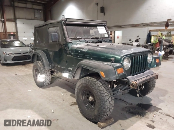 1999 Jeep Wrangler SE with VIN 1J4FY29P4XP457291, listed as a IAAI auction lot 41549758 with 133,362 mi miles and . Bid and sale history available at DreamBid. Image 1.