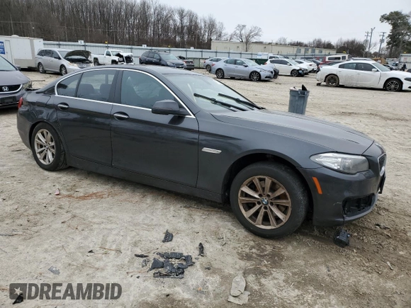 2016 BMW 5 Series 528i xDrive with VIN WBA5A7C58GG144462, listed as a Copart auction lot 45710815 with 119,416 mi miles and Salvage Title. Bid and sale history available at carsss.com. Image 4.