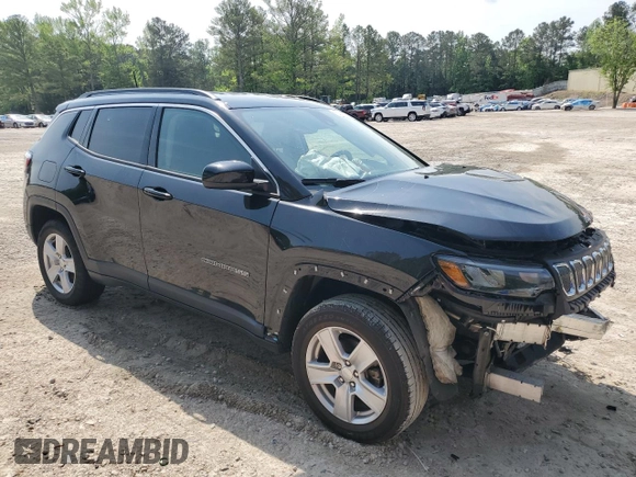 2022 Jeep Compass Latitude с VIN 3C4NJDBB7NT231769, выставлен на аукционе Copart как лот 55791685 с пробегом 57 942 миль миль и Списание • Salvage title. История ставок и продаж доступна на DreamBid. Изображение 4.