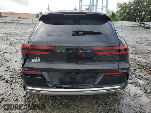 2023 Genesis GV70 Advanced with VIN 5NMMCET14PH000281, listed as a Copart auction lot 57876395 with 24,842 mi miles and Salvage title. Bid and sale history available at DreamBid. Image 6.
