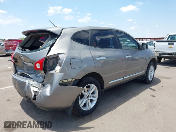 2012 Nissan Rogue S with VIN JN8AS5MV7CW708138, listed as a IAAI auction lot 42642301 with 121,296 mi miles and . Bid and sale history available at DreamBid. Image 4.