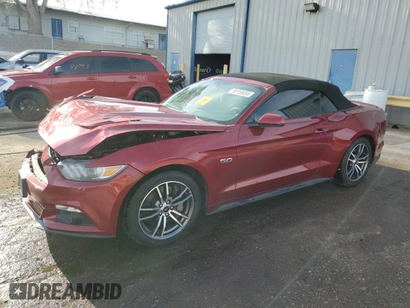 2017 Ford Mustang GT Premium z VIN 1FATP8FF6H5248079, wystawiony jako Copart lot #55159055 z przebiegiem 73 971 mil mil oraz Szkoda całkowita • Salvage title. Historia ofert i sprzedaży dostępna na DreamBid. Obrazek 1.