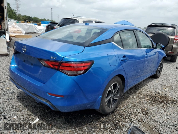 2024 Nissan Sentra SV with VIN 3N1AB8CV6RY313645, listed as a Copart auction lot 59614685 with 12,296 mi miles and Salvage title. Bid and sale history available at DreamBid. Image 3.