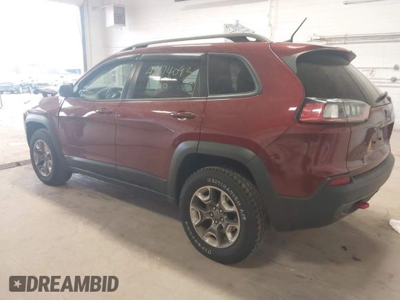 2019 Jeep Cherokee Trailhawk z VIN 1C4PJMBX0KD361981, wystawiony jako IAAI lot #42074093 z przebiegiem 56 989 mil mil oraz . Historia ofert i sprzedaży dostępna na DreamBid. Obrazek 3.
