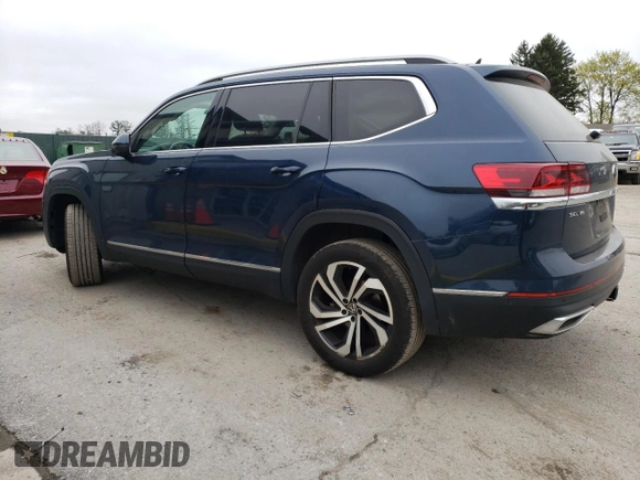 2021 Volkswagen Atlas SEL Premium with VIN 1V2TR2CA6MC513100, listed as a Copart auction lot 52947725 with 65,450 mi miles and Salvage title. Bid and sale history available at DreamBid. Image 2.