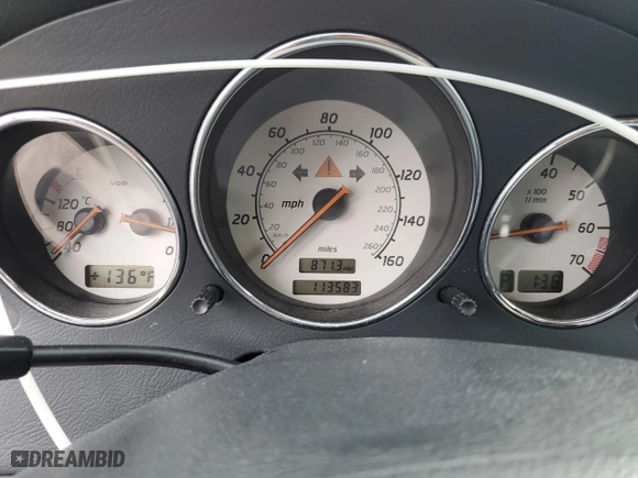 2004 Mercedes-Benz SLK-Class with VIN WDBKK49F64F301438, listed as a Copart auction lot 77759904 with 113,583 mi miles and Salvage Title. Bid and sale history available at carsss.com. Image 9.