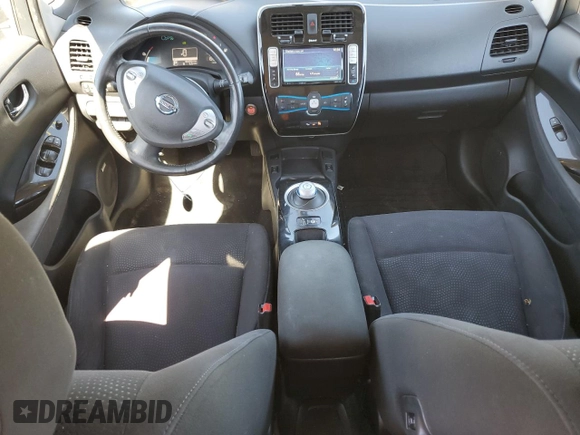 2015 Nissan LEAF SV with VIN 1N4AZ0CP6FC330144, listed as a Copart auction lot 61944543 with 66,493 mi miles. Bid and sale history available at carsss.com. Image 8.