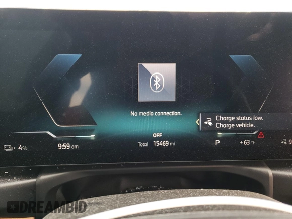 2024 BMW i4 eDrive40 with VIN WBY73AW0XRFR74533, listed as a Copart auction lot 46370845 with 15,469 mi miles and Salvage Title. Bid and sale history available at carsss.com. Image 9.