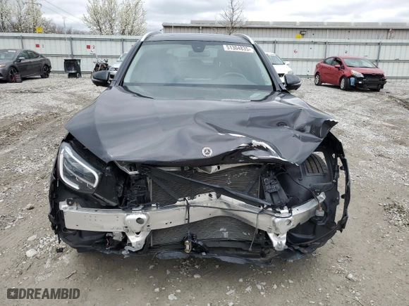 2021 Mercedes-Benz GLC with VIN W1N0G8EB3MV271060, listed as a Copart auction lot 51304835 with 24,540 mi miles and Salvage Title. Bid and sale history available at carsss.com. Image 5.