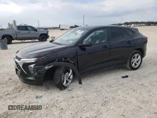 2025 Chevrolet Trax LS with VIN KL77LFEP7SC138261, listed as a Copart auction lot 47357685 with Not Provided miles and Salvage Title. Bid and sale history available at DreamBid. Image 1.