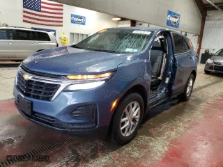 2024 Chevrolet Equinox LS with VIN 3GNAXSEG1RL365568, listed as a Copart auction lot 46162075 with 3,500 mi miles and Salvage Title. Bid and sale history available at carsss.com. Image 1.