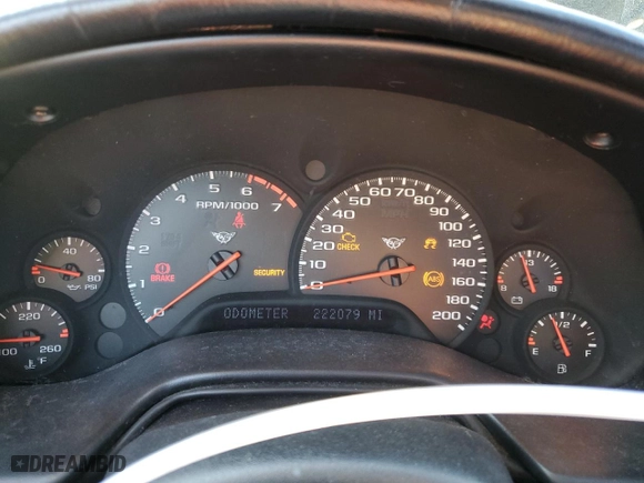 1999 Chevrolet Corvette with VIN 1G1YY22G4X5107821, listed as a Copart auction lot 49250864 with 222,079 mi miles and Non Repairable. Bid and sale history available at carsss.com. Image 9.