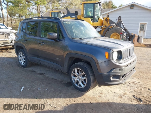 2018 Jeep Renegade Latitude with VIN ZACCJBBB8JPH51136, listed as a IAAI auction lot 42027011 with 65,252 mi miles and . Bid and sale history available at carsss.com. Image 1.