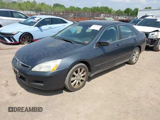 2006 Honda Accord LX with VIN 1HGCM66376A001673, listed as a IAAI auction lot 42142866 with 189,101 mi miles and . Bid and sale history available at DreamBid. Image 2.