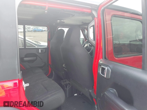2018 Jeep Wrangler Unlimited Sport z VIN 1C4HJXDG9JW227864, wystawiony jako IAAI lot #42504877 z przebiegiem 53 378 mil mil oraz . Historia ofert i sprzedaży dostępna na DreamBid. Obrazek 8.